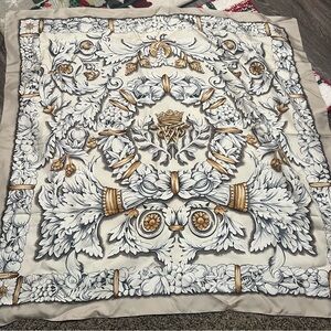 Wathne brand vintage twill silk scarf shawl bandana tapestry equestrian nautical